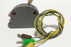 128 commande levier blanc base ronde