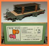 C 16 Carro con lamiere ferro teksid fiat