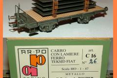 c 16 carro con lamiere ferro
