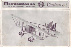 Caudron G3 livret de montage